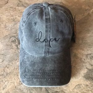 Women’s charcoal gray washed baseball cap